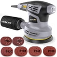 thumbnail image 1 of Jellas 5-Inch Random Orbital Sander with 17Pcs Sandpapers, 13000RPM 6 Variable Speed Sanders for Wood, High Performance Dust Collection System for Woodworking, 2.5A, Dust Collection Bag Include, 1 of 8