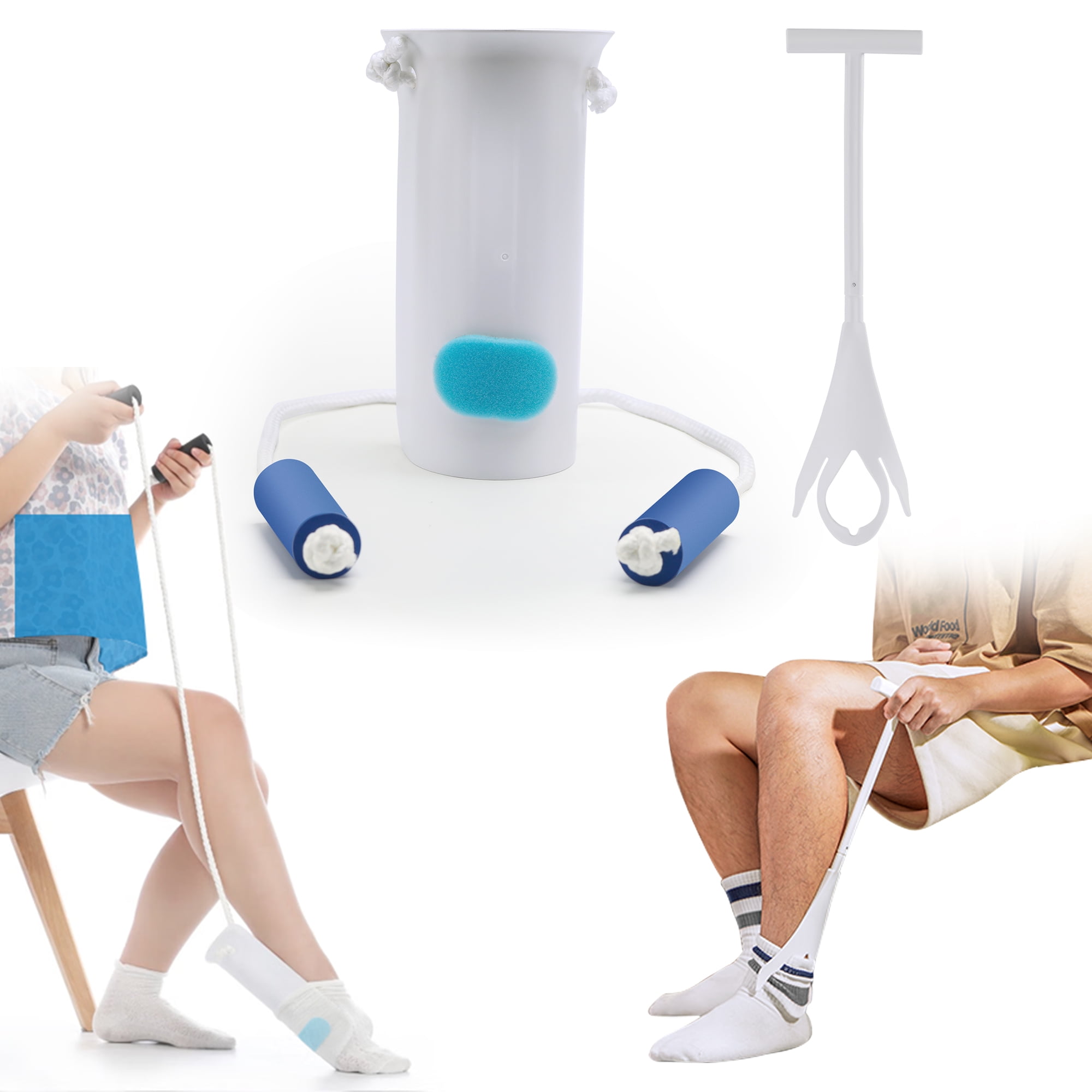 Jellas Sock Helper Dressing Aids, 2 Pcs Sock Aid and Off StockingSock