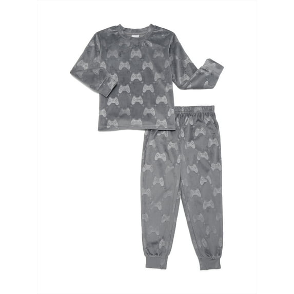Jellifish Kids Velour Top and Jogger Pants Pajama Set, 2 Piece, Sizes 4-16