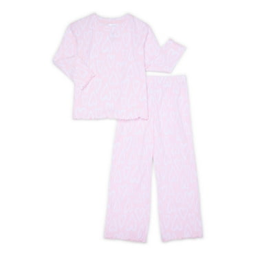 Jellifish Kids Girls Long Sleeve Shirt and Wide Leg Pants Set, 2-Piece, Sizes 4-16