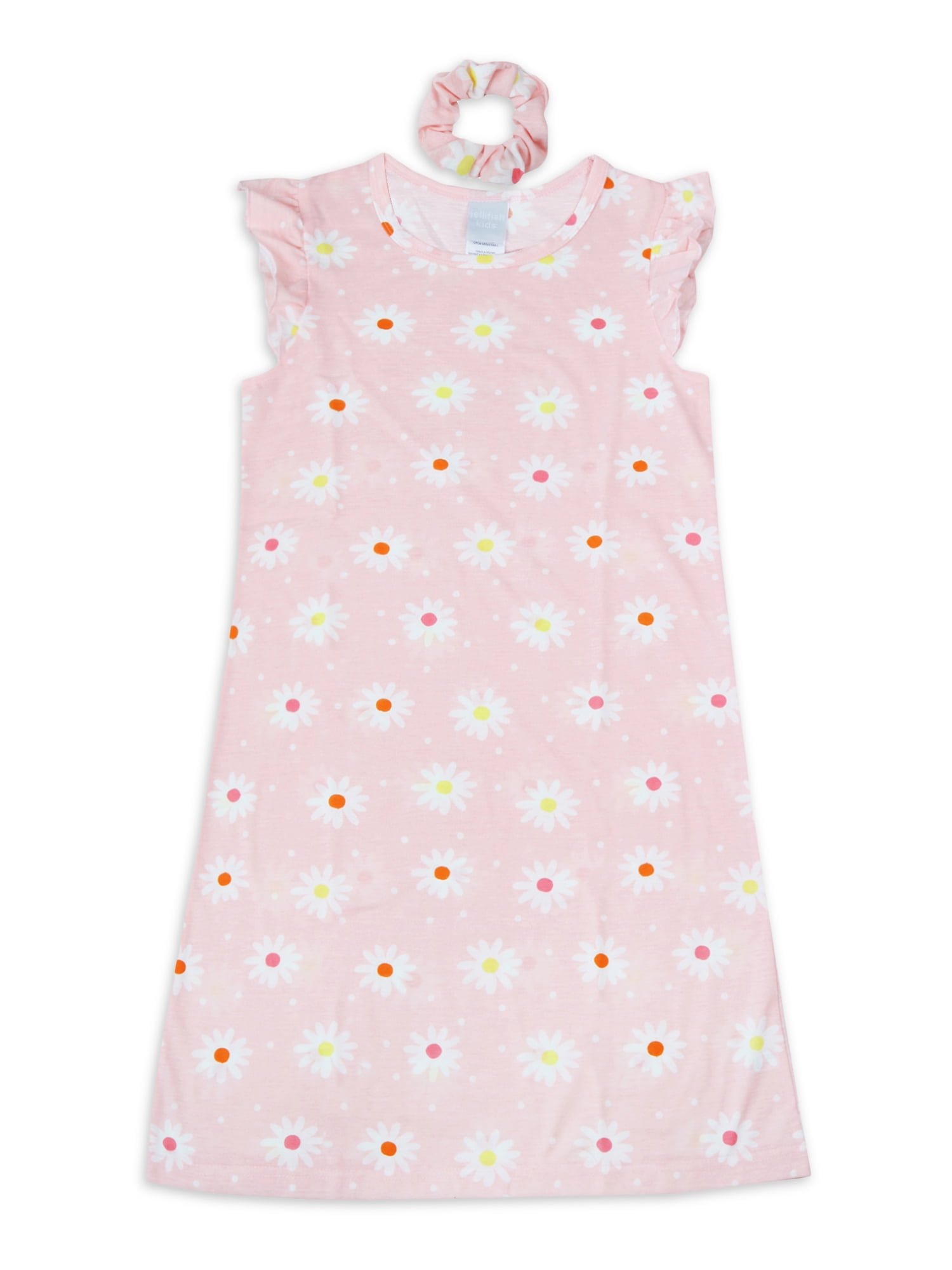 Jellifish Kids Girls Short Sleeve Ruffle Nightgown Pajama with ...