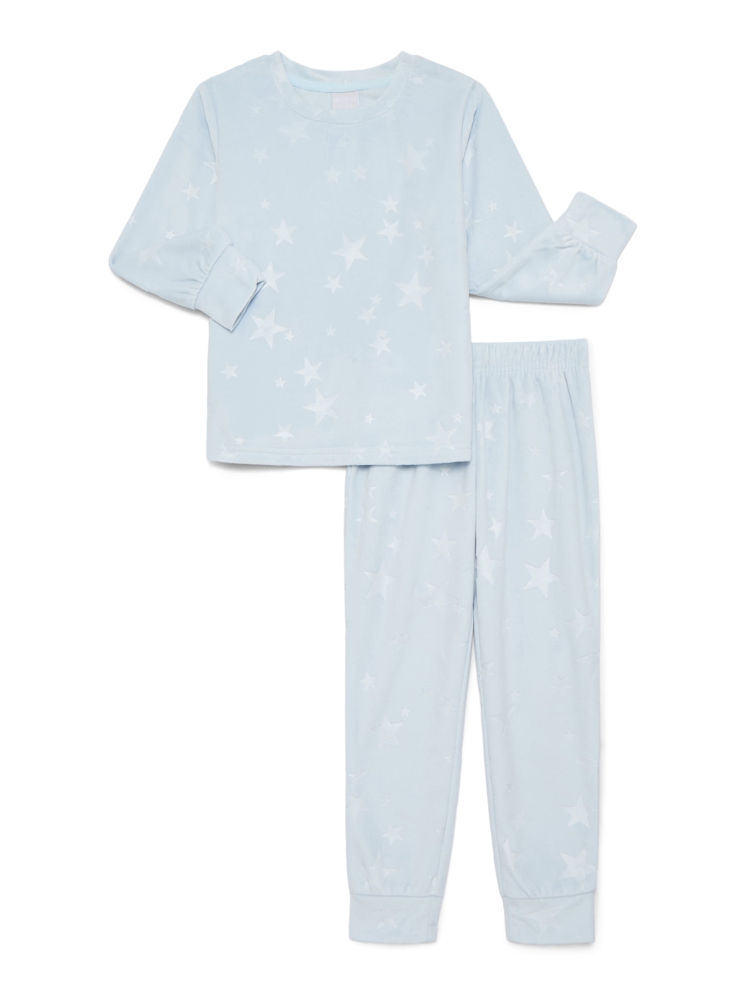 Jellifish Kids Velour Top and Jogger Pants Pajama Set, 2 Piece, Sizes 4-16