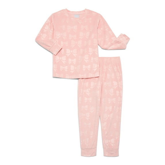 Jellifish Kids Velour Top and Jogger Pants Pajama Set, 2 Piece, Sizes 4-16