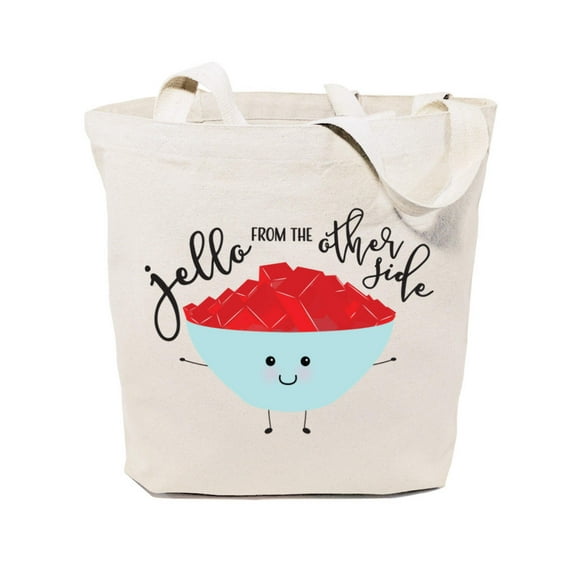 Jello From The Other Side Cotton Canvas Tote Bag by The Cotton  Canvas Co.