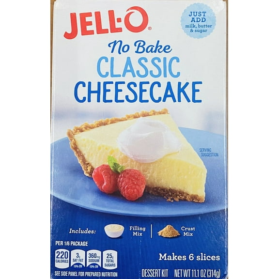 Jello No Bake CLASSIC CHEESECAKE Jell-O - 11.1 oz Box