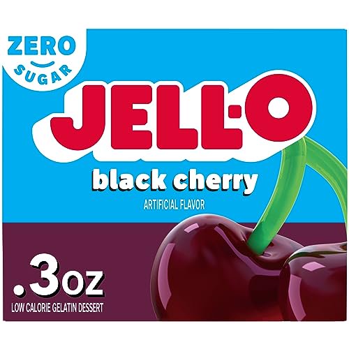 Jello Sugar Free Black Cherry Gelatin 0.3oz Box
