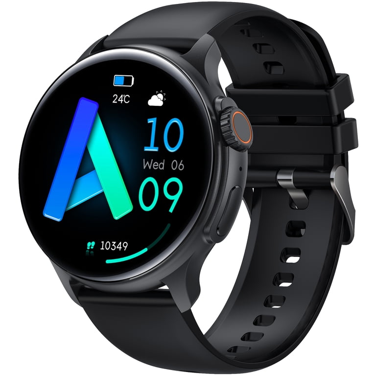 LAURAG Smart Sports Watch Smartwatch voor dames en heren, 1,44 inch IPS