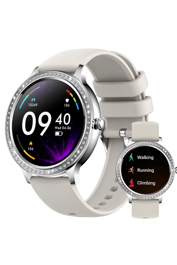 Smart Watch for Women, IP67 Waterproof Outdoor Sports Smartwatch, 1.32'' Full Touchscreen 20 Sports Modes Fitness Watch, for iPhone Android Phones