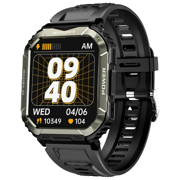 Jelloo Smartwatch for Men, 1.83'' HD Rugged Sports Smart watch Fitness Tracker with Bluetooth Calling and Answer, Compatible with Android iPhone Samsung Phones