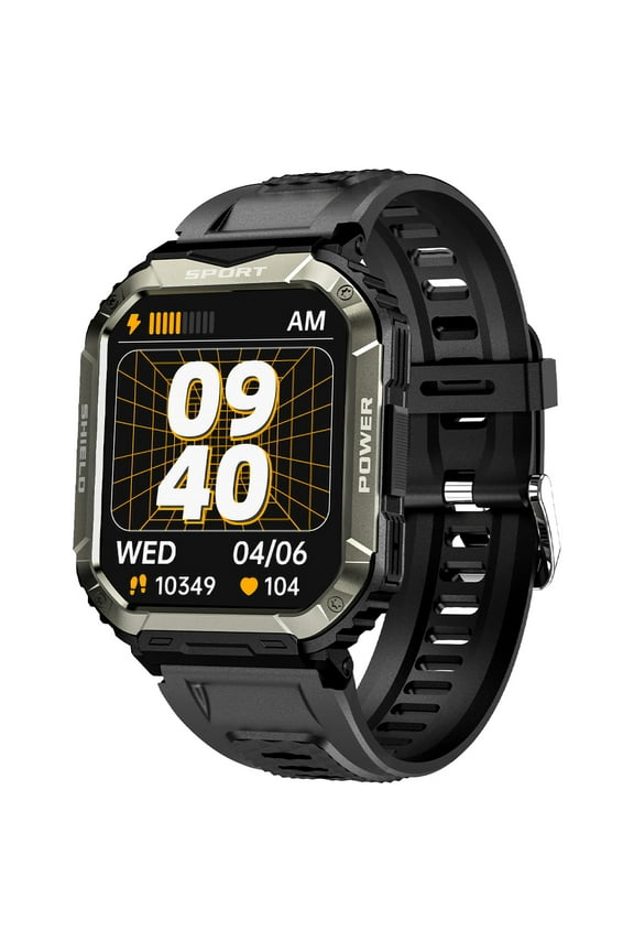 Smartwatch for Men, 1.83'' HD Rugged Sports Smart watch Fitness Tracker with Bluetooth Calling and Answer, Compatible with Android iPhone Samsung Phones