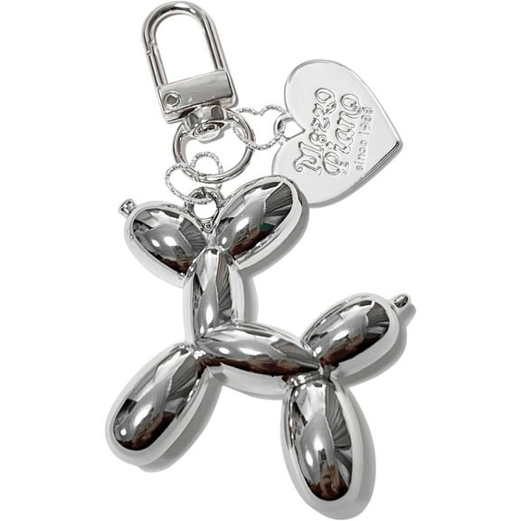 Jelly Balloon Dog Design Keychain for Women, Cute Girls Key Chain, Bag Charms Accessories for Car Purse Backpack