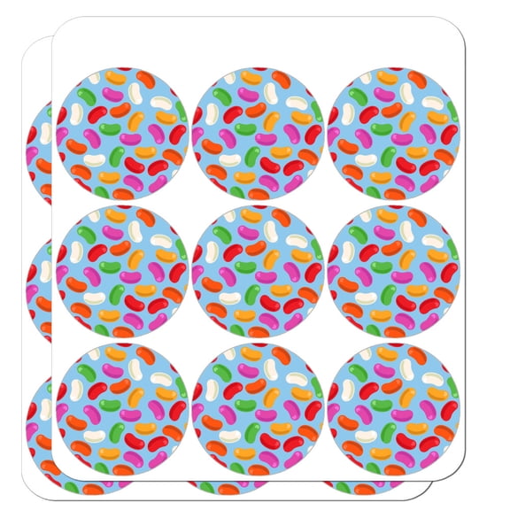 Jelly Bean Candy Pattern Planner Calendar Scrapbooking Crafting Stickers