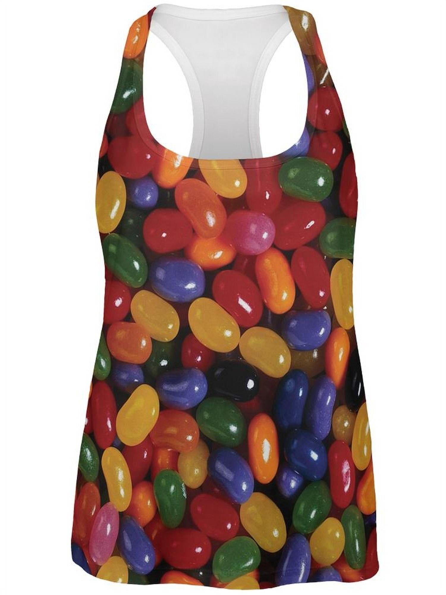 Jelly Beans All Over Womens Work Out Tank Top - Large - Walmart.com