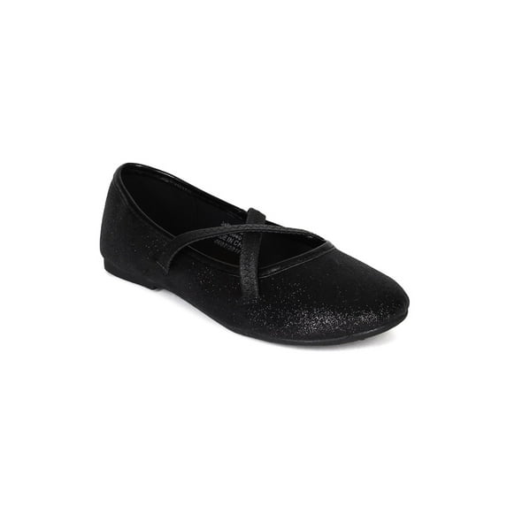 Jelly Beans BG76 Glitter Criss Cross Straps Ballerina Flat (Toddler/ Little Girl)