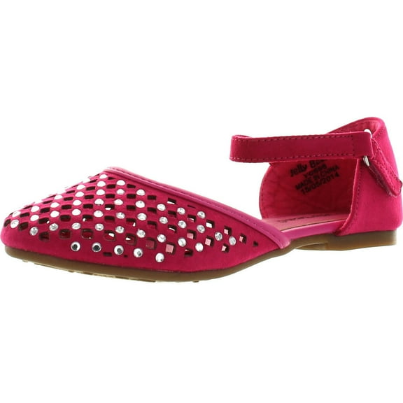 Jelly Beans CAPA Kid's Big Girls Ankle Strap Rhinstone Ornament Sandals Shoes