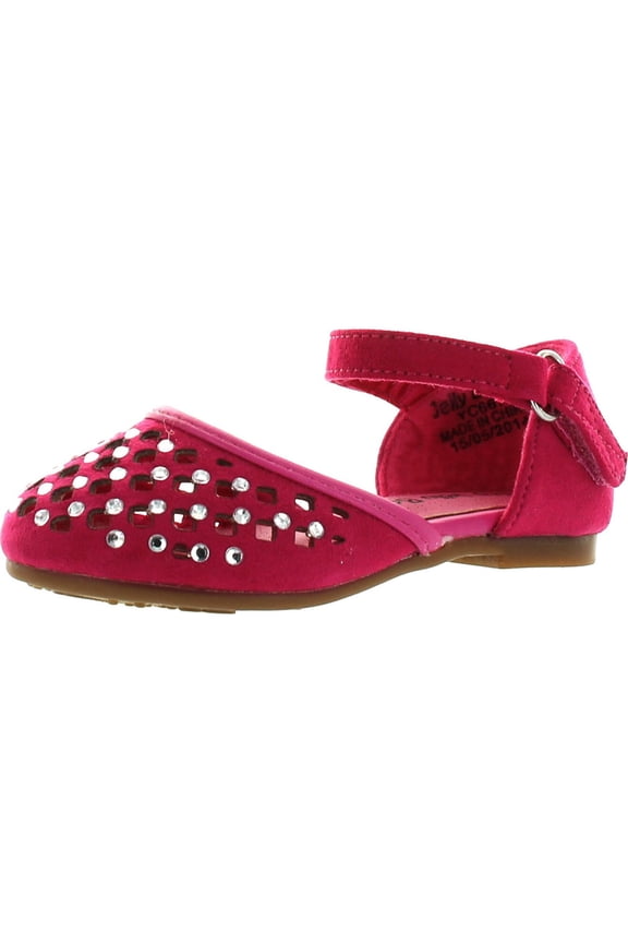 CAPANO Toddler's Little Girl Ankle Strap Rhinstone Deco Sandal Shoes