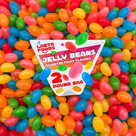 Easter Jelly Beans Candy Assorted Fruit Flavors, Classic Delight (2 Pound Bag)