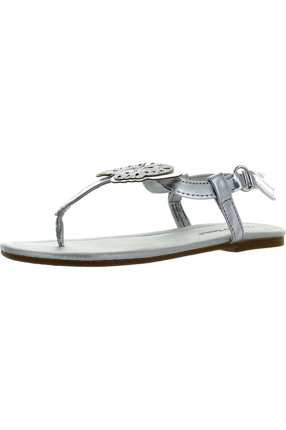 NANA Youth Kid's Girls Hot T-Strap Thong Sandals Comfort Shoes