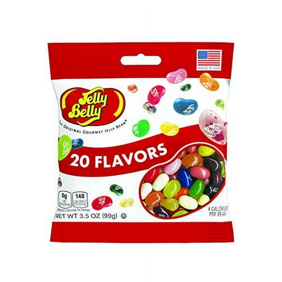 Jelly Belly 20 Flavor Gourmet Jelly Beans, 3.5 oz. Bag, 2 Pack