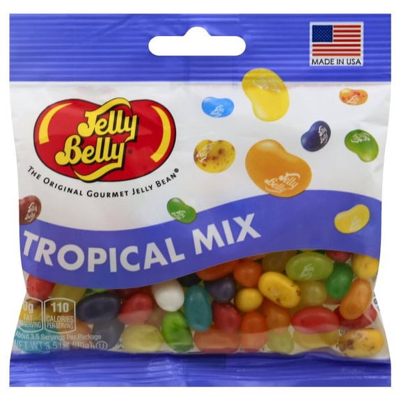 Jelly Belly 2Pack Tropical Mix Jelly Beans 3.5 oz Grab u0026 Go Bag