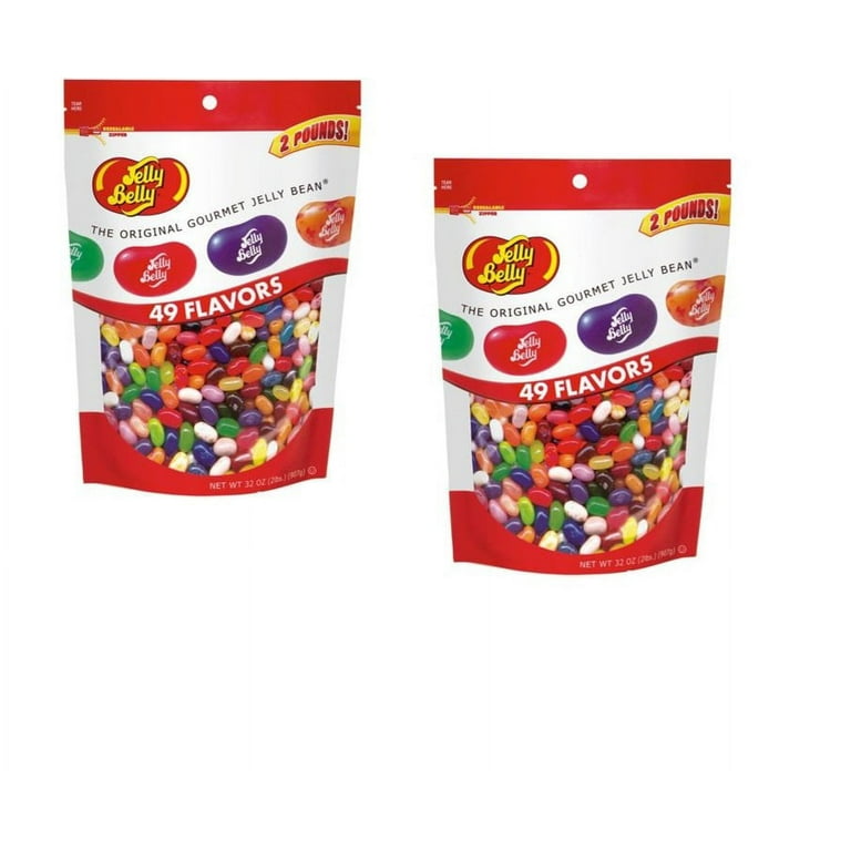 Jelly Belly 49 Assorted Flavors Jelly Beans 2lb Bag 2 Pack