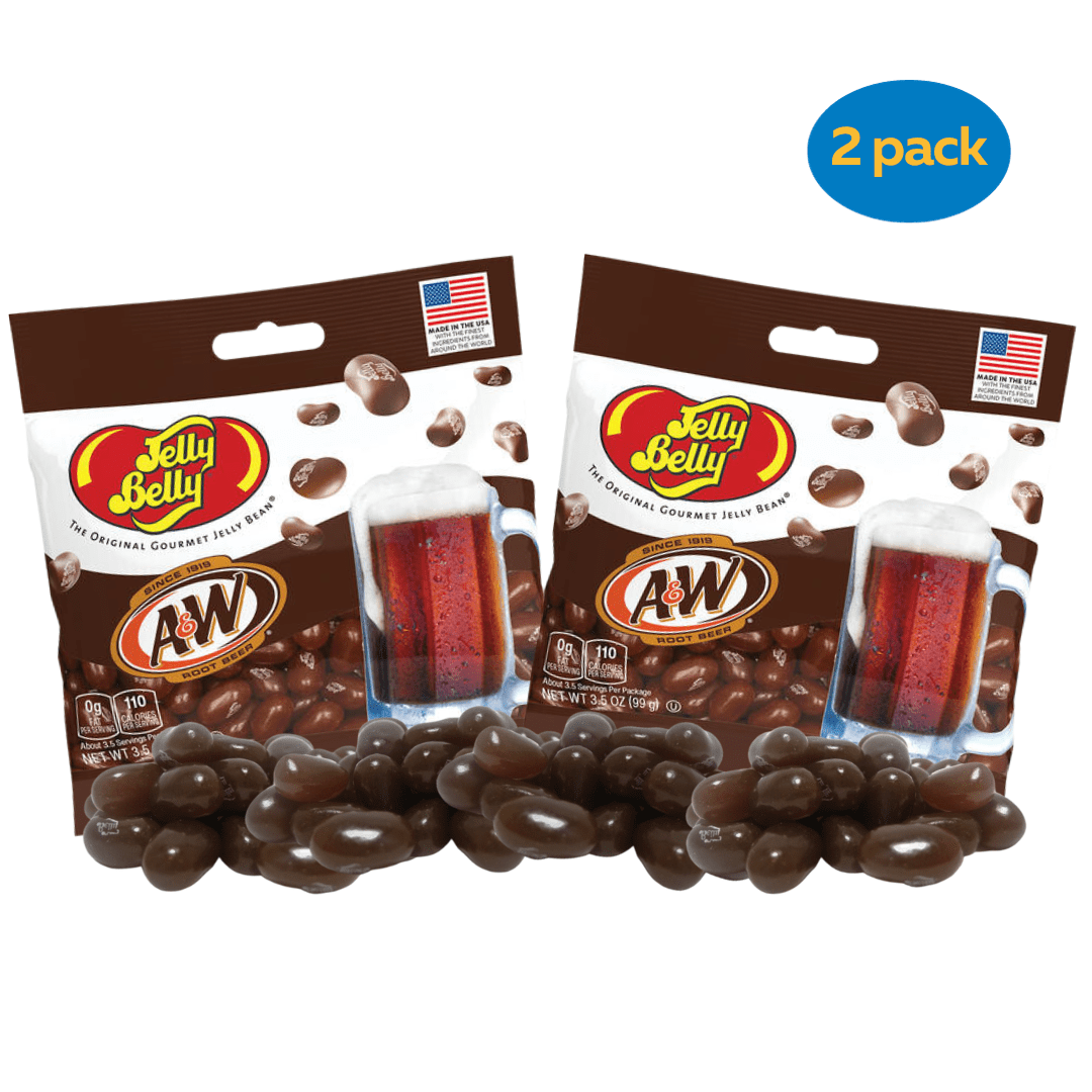Jelly Belly A & W Root Beer Flavored Gourmet Jelly Beans, 3.5 oz. Bag