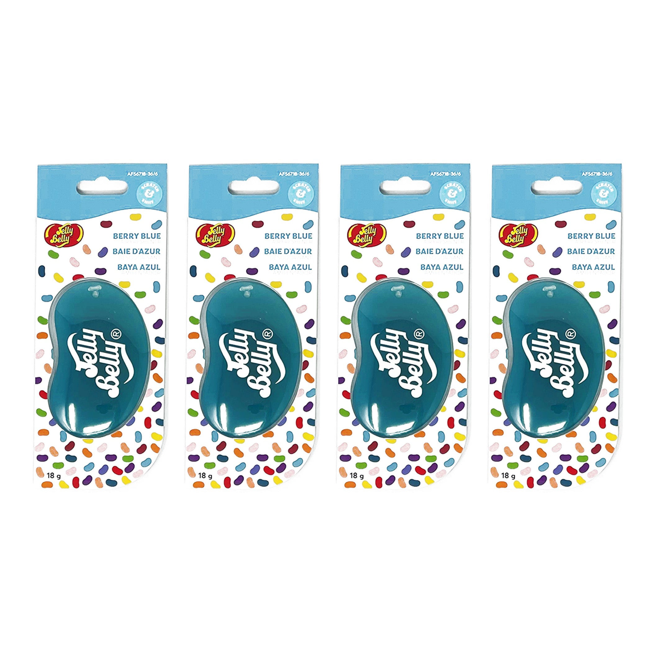 Jelly Belly Auto Air Freshener, Several Scents (4 Pack) 