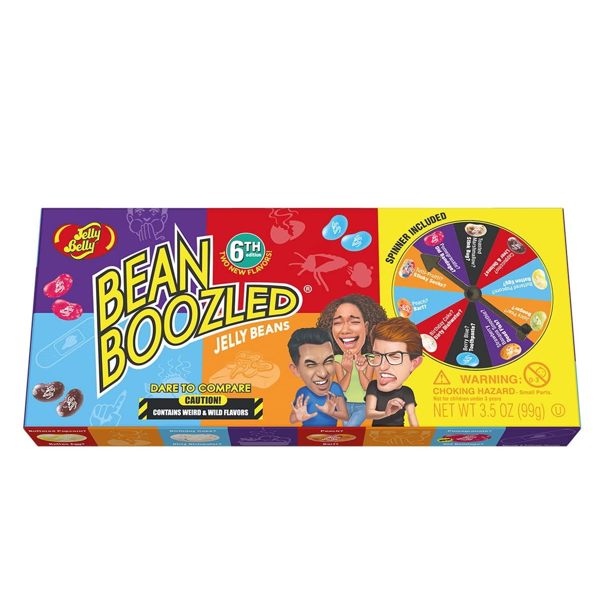 Jelly Belly BeanBoozled Spinner Gift Box, 6th Edition, 3.5 Ounces of