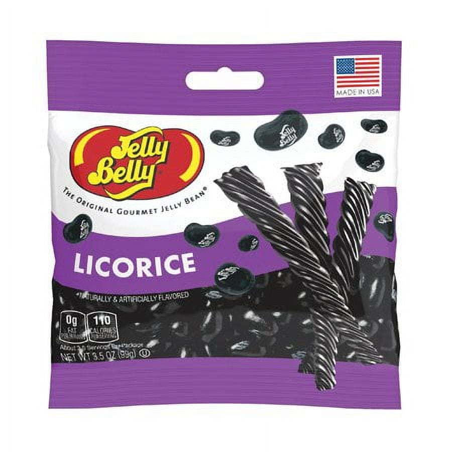 Jelly Belly Black Licorice Flavored Gourmet Jelly Beans, 3.5oz. Bag, 2