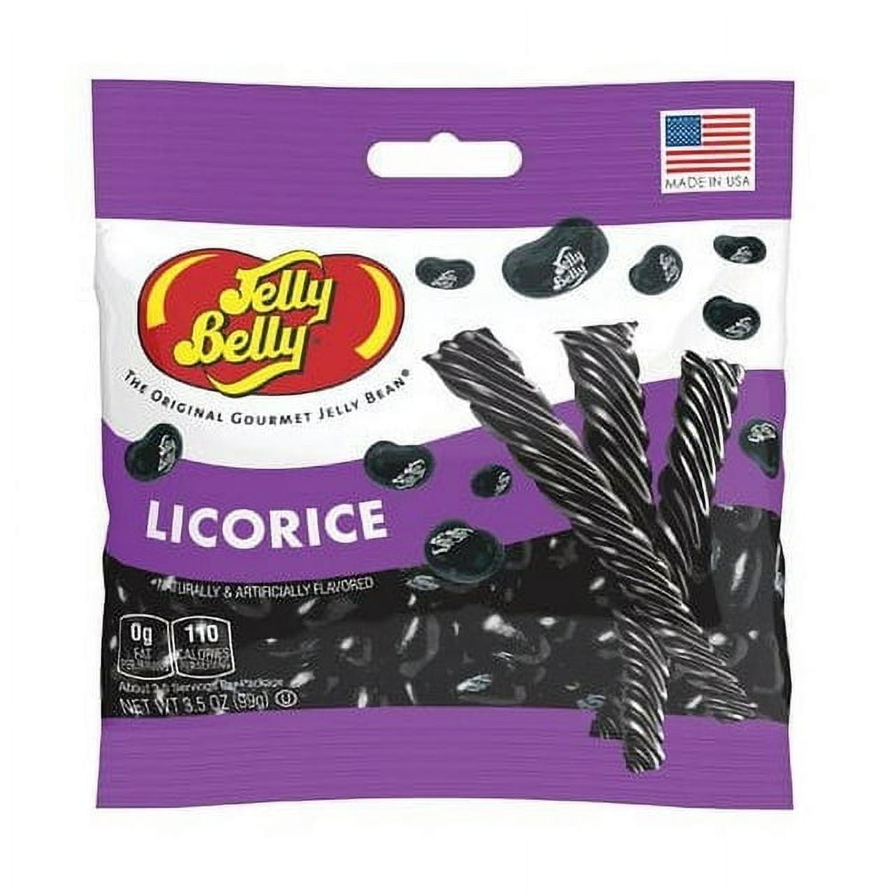 Jelly Belly Black Licorice Flavored Gourmet Jelly Beans, 3.5oz. Bag, 2