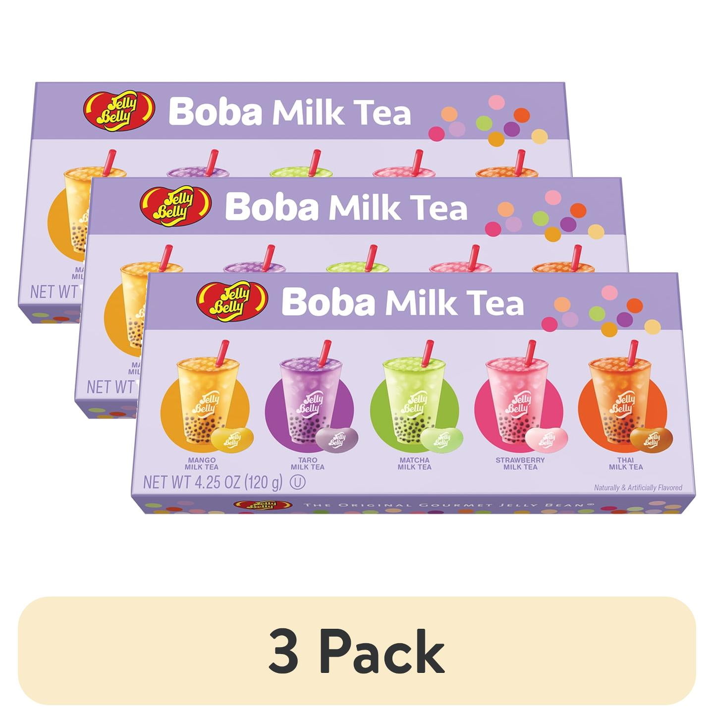 (3 pack) Jelly Belly Boba Milk Tea Jelly Bean Gift Box - 4.25 Ounces of ...