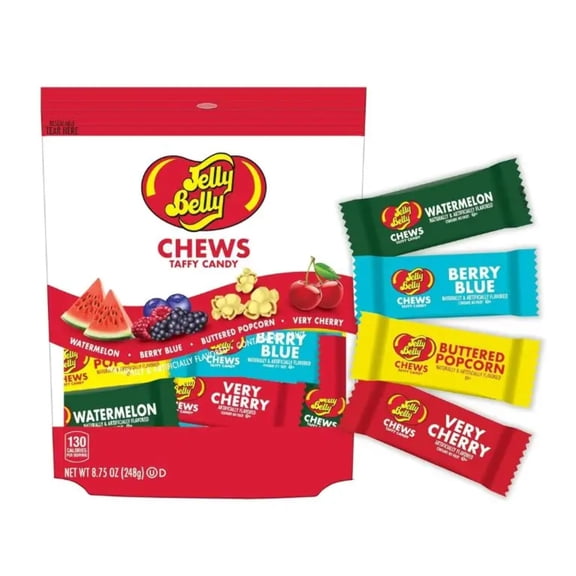 Jelly Belly Chews Taffy Candy, 8.75 oz. bag (55858)