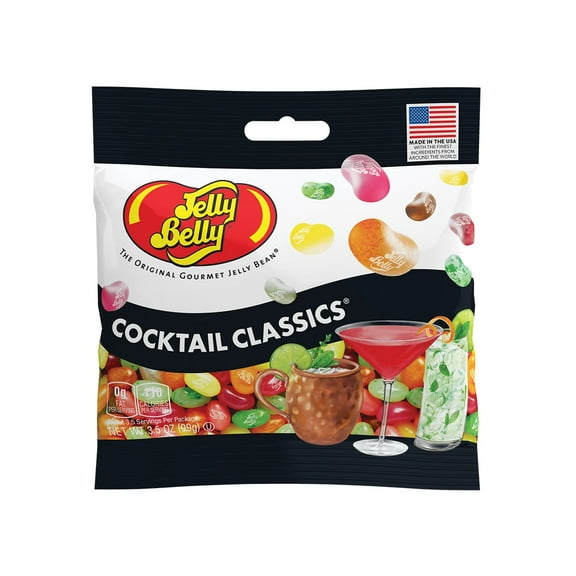 Jelly Belly Cocktail Classics Jelly Beans - 3.5 oz Grab & Go® Bag - Non-alcoholic Cocktail-flavored Candy
