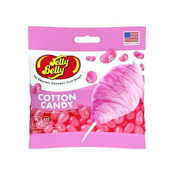 Jelly Belly Cotton Candy Flavored Gourmet Jelly Beans, 3.5 oz. Bag, 2 Pack