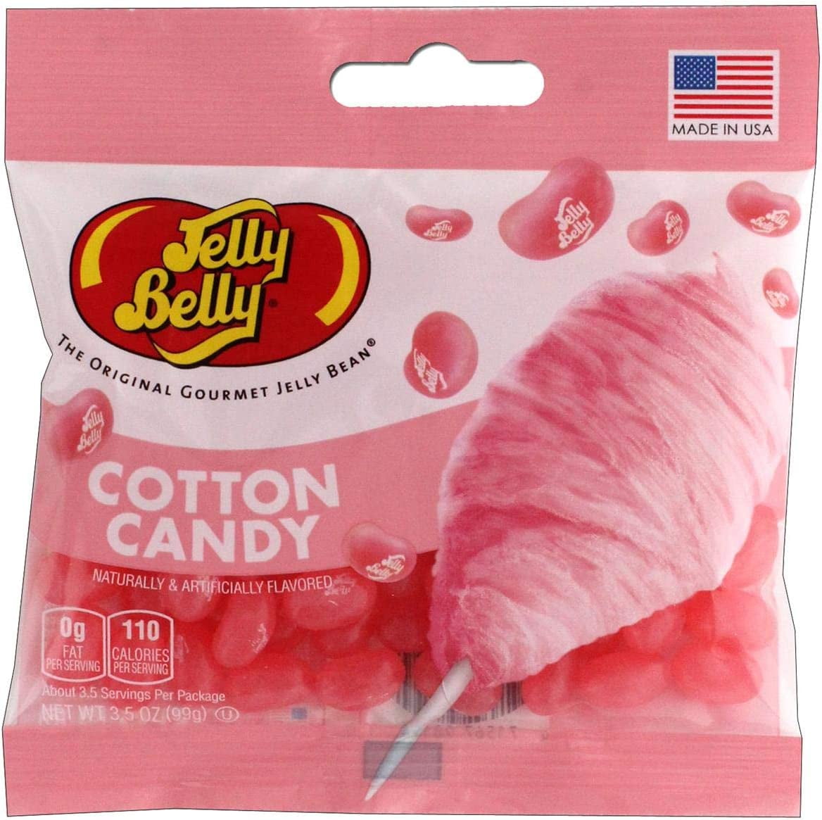 Jelly Belly Cotton Candy The Original Gourmet Jelly Bean, 3.5 oz