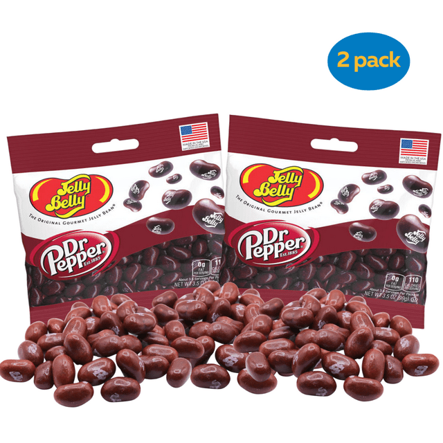 Jelly Belly Dr. Pepper Flavored Gourmet Jelly Beans, 3.5 oz Bag, 2 Pack