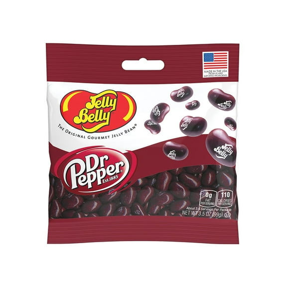 Jelly Belly Dr. Pepper Jelly Beans - 3.5 oz Grab & Go® Bags - True-to-life Dr.Pepper-flavored Candy