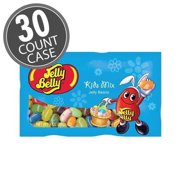 Jelly Belly Easter Kids Mix Jelly Beans, 1 oz Bag, 30-Count Case