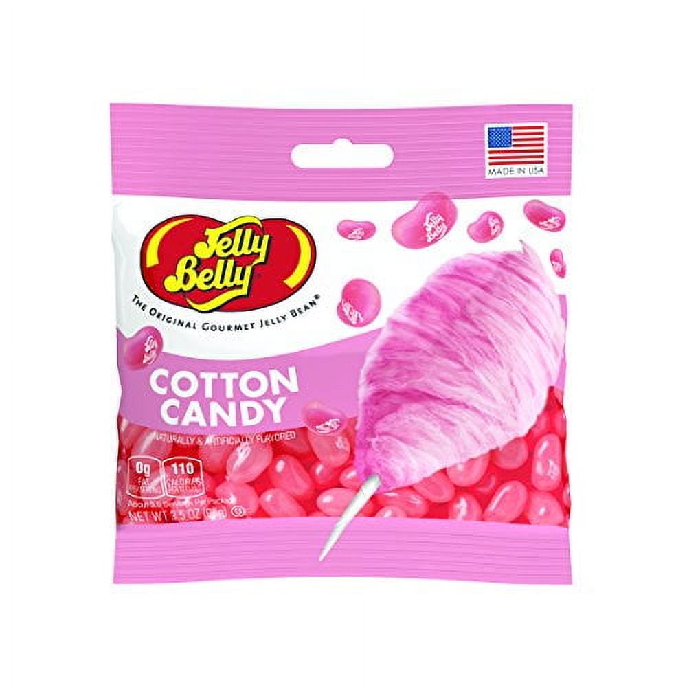Jelly Belly Gourmet COTTON CANDY 3.5 Oz. Grab & Go Bags 12 Case Count