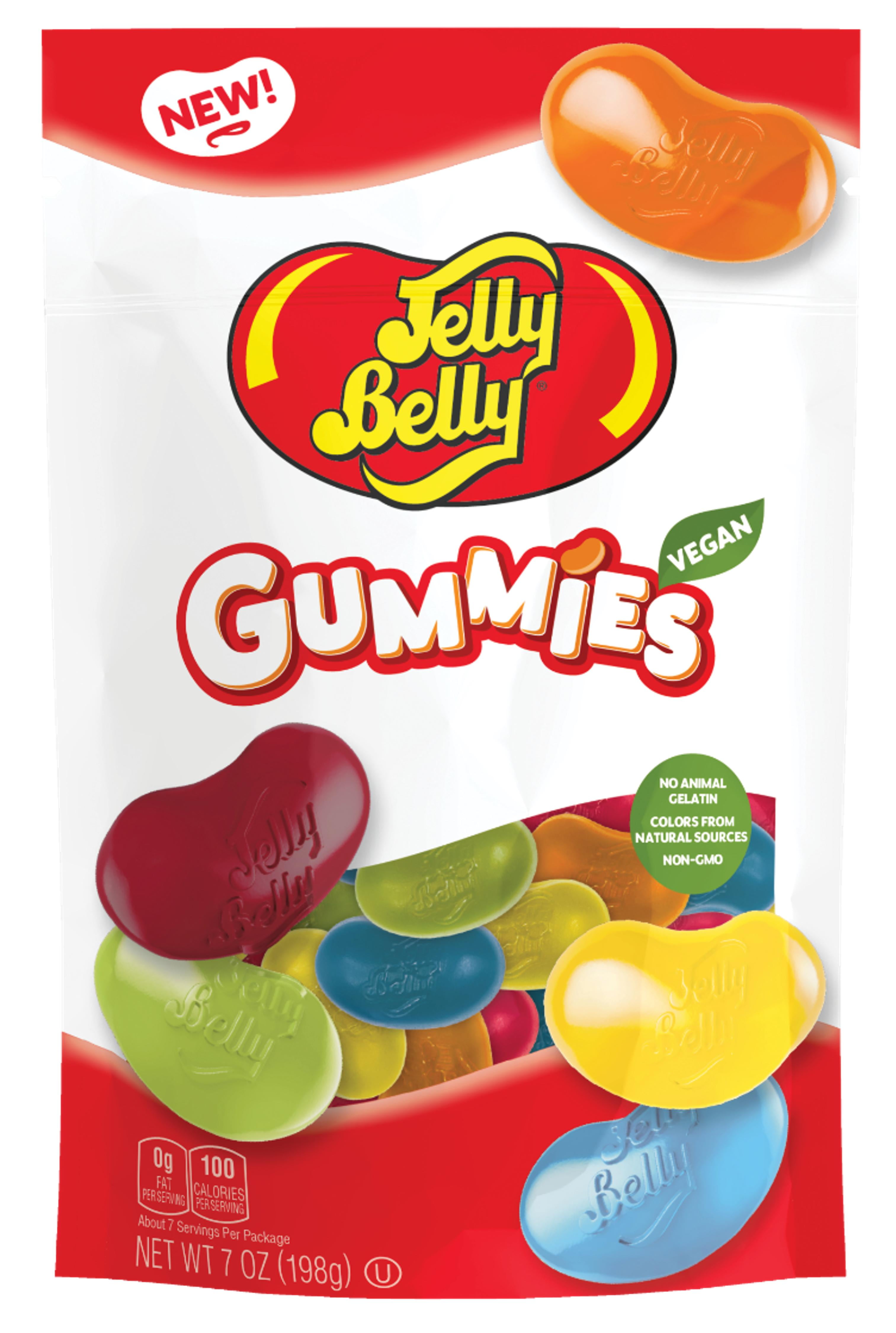 Jelly Belly Gummies, Vegan and NonGMO, 5 Assorted Flavors, 7 oz Bag