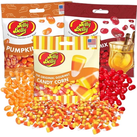 Jelly Belly Halloween Jelly Beans Variety Pack, Halloween Party Candy, Pack of 3, 3.5 Ounces per Bag
