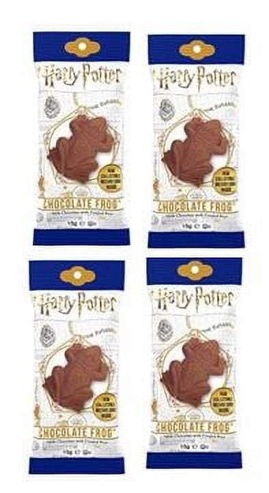 Jelly Belly Harry Potter Milk Chocolate Frog 4 Pack with Collectible Wizard Trading Card .55oz