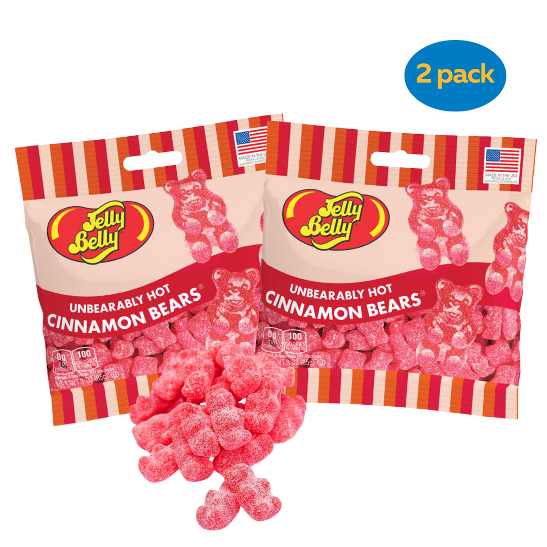 Jelly Belly Hot Cinnamon Bears, 3 oz. Bag, 2 Pack
