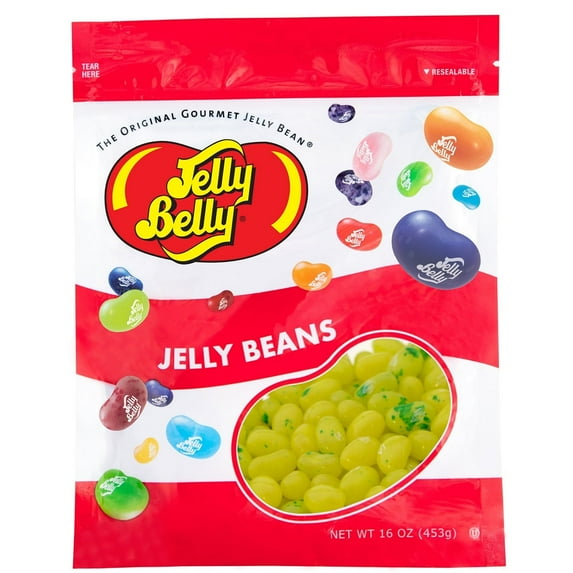 Jelly Belly Mango Jelly Beans, Genuine - 1 Pound (16 Ounces), Fresh Mango Flavor, Resealable Bag