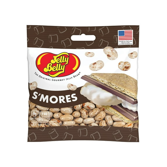 Jelly Belly S'Mores Jelly Beans - 3.5 oz Grab & Go® Bags - True-to-life S'Mores-flavored Candy