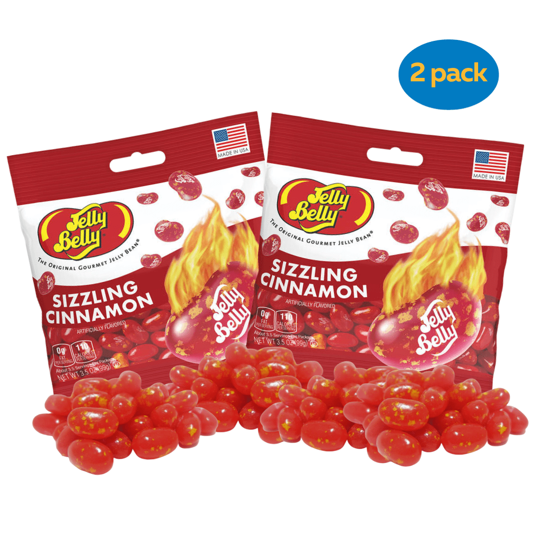 Jelly Belly Sizzling Cinnamon Flavored Gourmet Jelly Beans, 3.5 oz. Bag