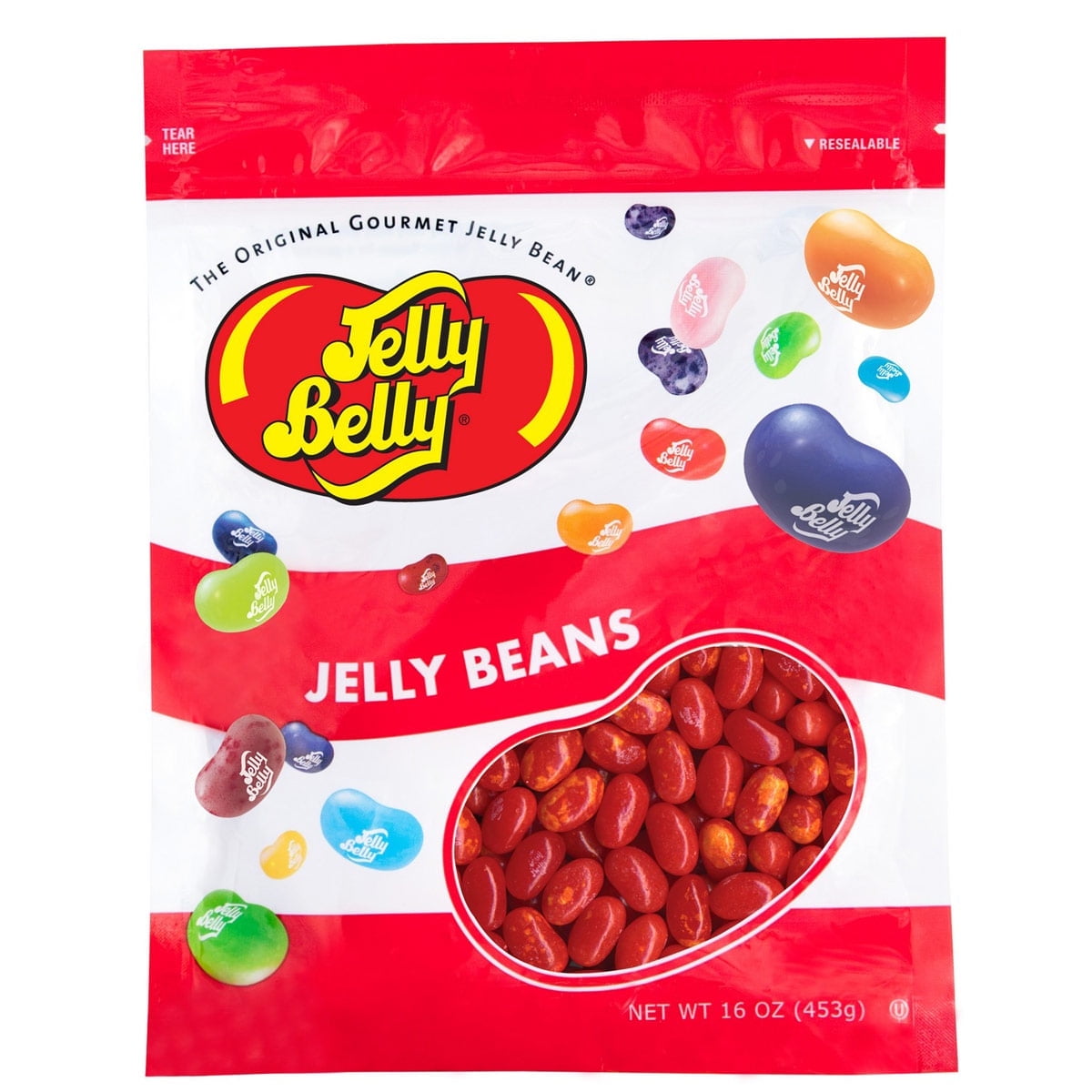 Jelly Belly Sizzling Cinnamon Jelly Beans 1 Pound (16 Ounces), Hot