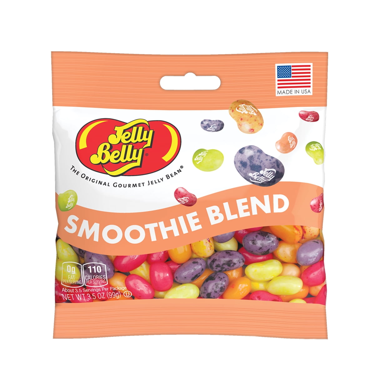 Jelly Belly Smoothie Blend Jelly Beans, 3.5 oz Bag, 12 Count Case