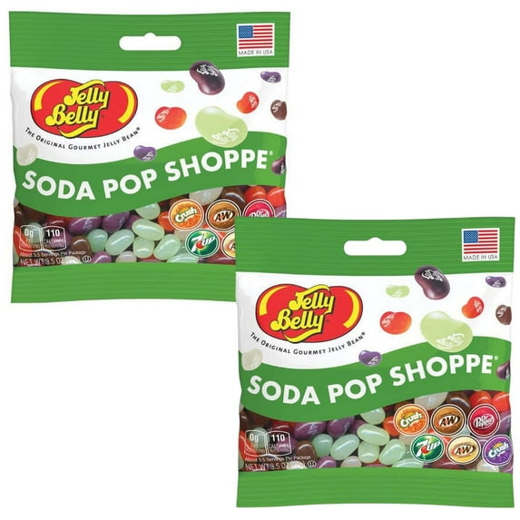 Jelly Belly Soda Pop Flavored Gourmet Jelly Beans, 3.5 oz. Bag - 2 Pack