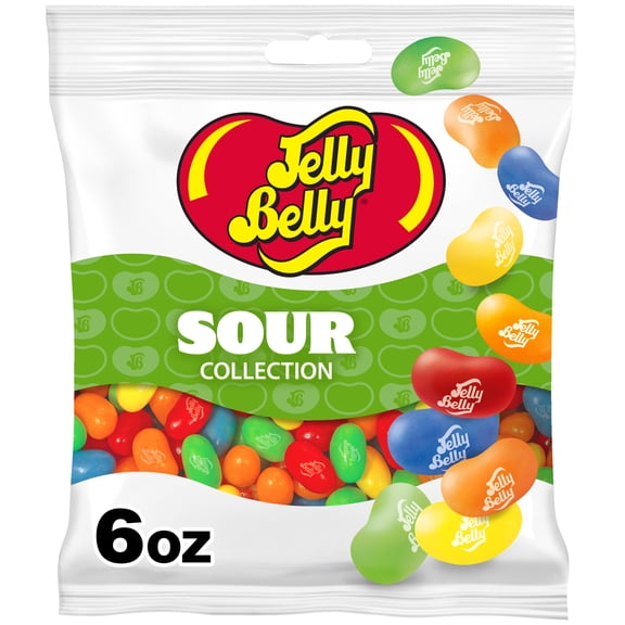 Jelly Belly Sour Jelly Bean Collection - 6 oz Peg Bag - Genuine, Official, Straight from the Source